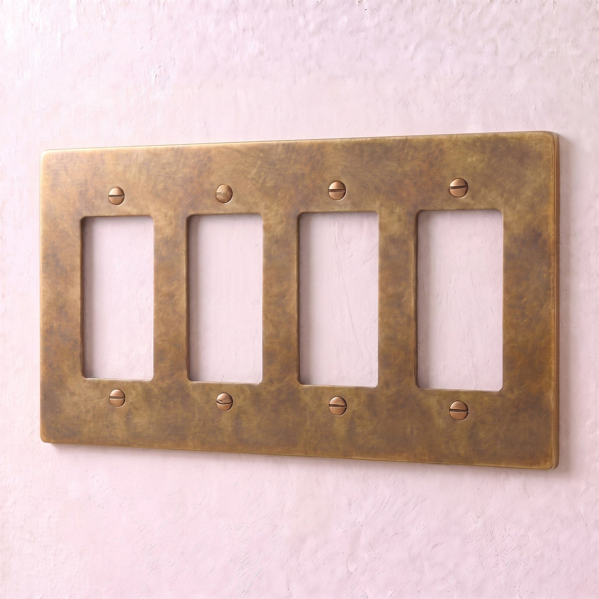 Brass Wall Plate (1-5 Gang)