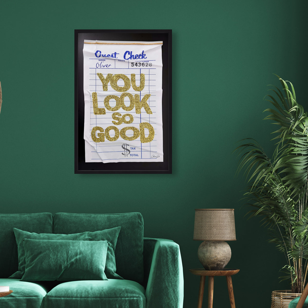 Look Good Gold Check Please