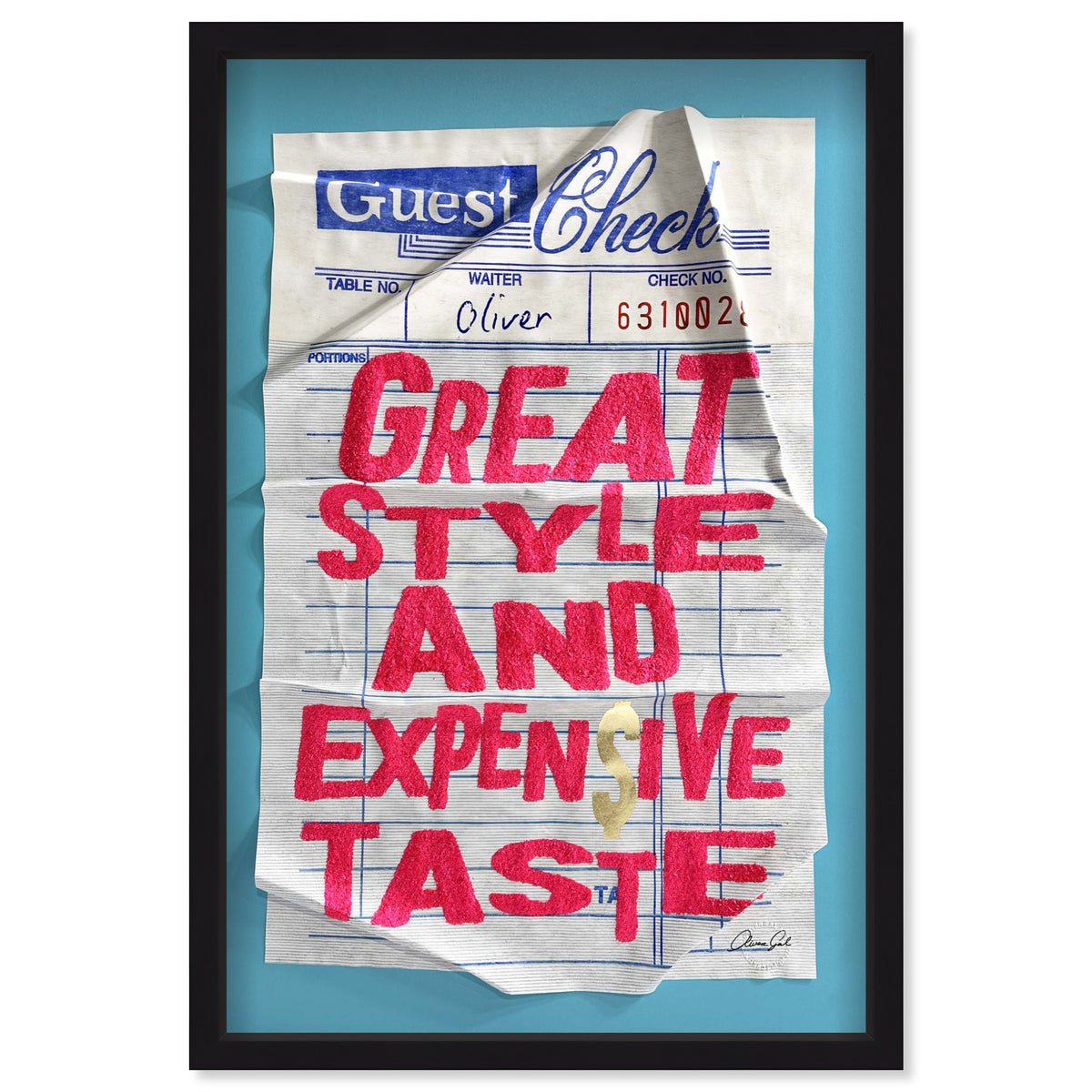 Expensive Pink Check Please