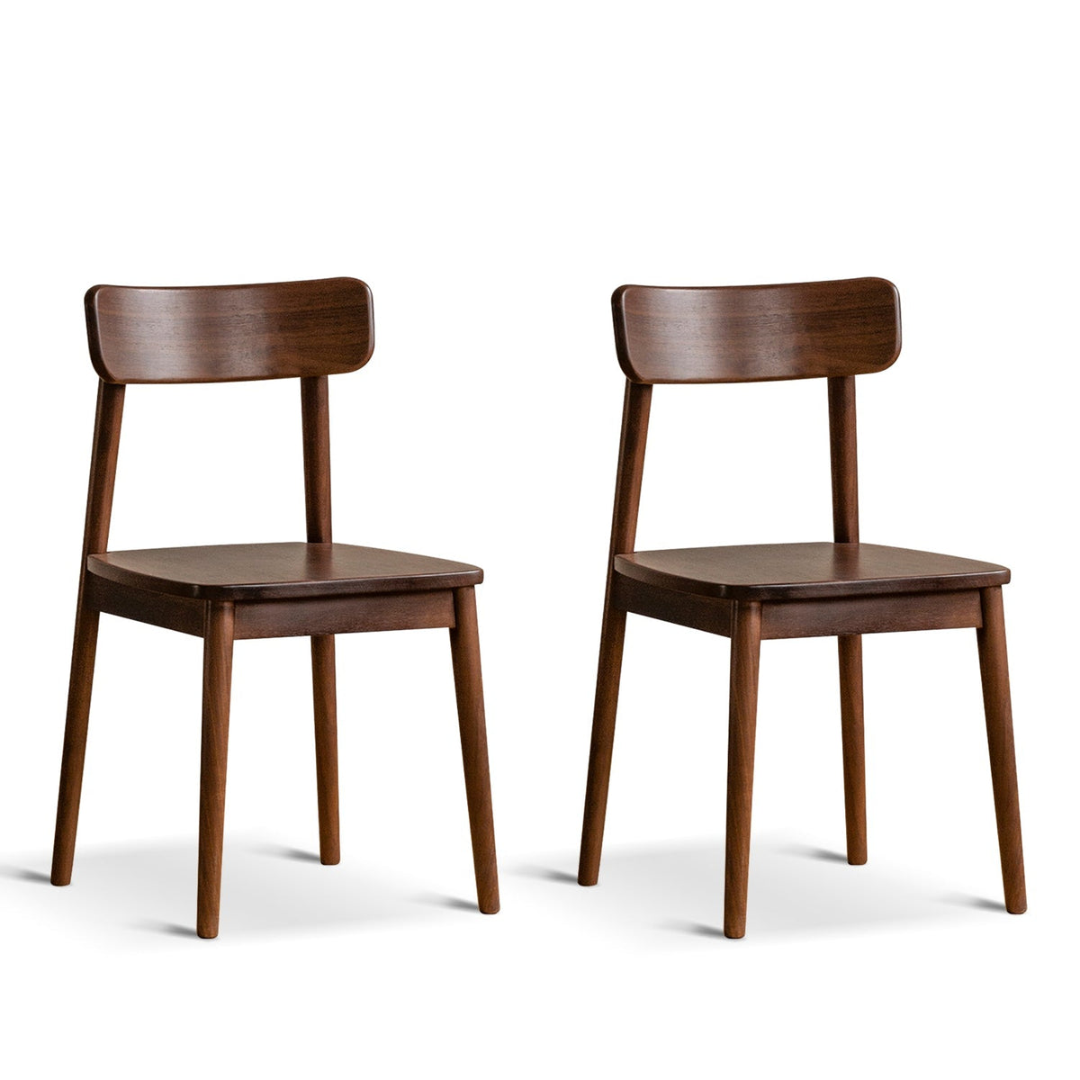 Japandi Walnut Wood Dining Chair GREEN