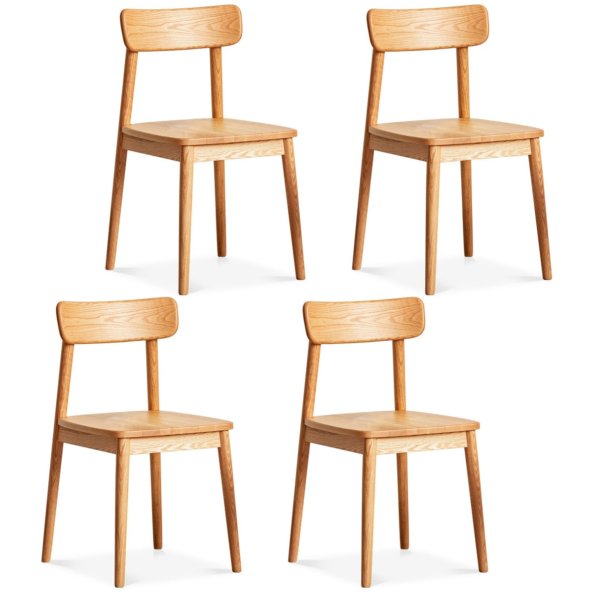 Scandinavian Oak Wood Dining Chair GREEN