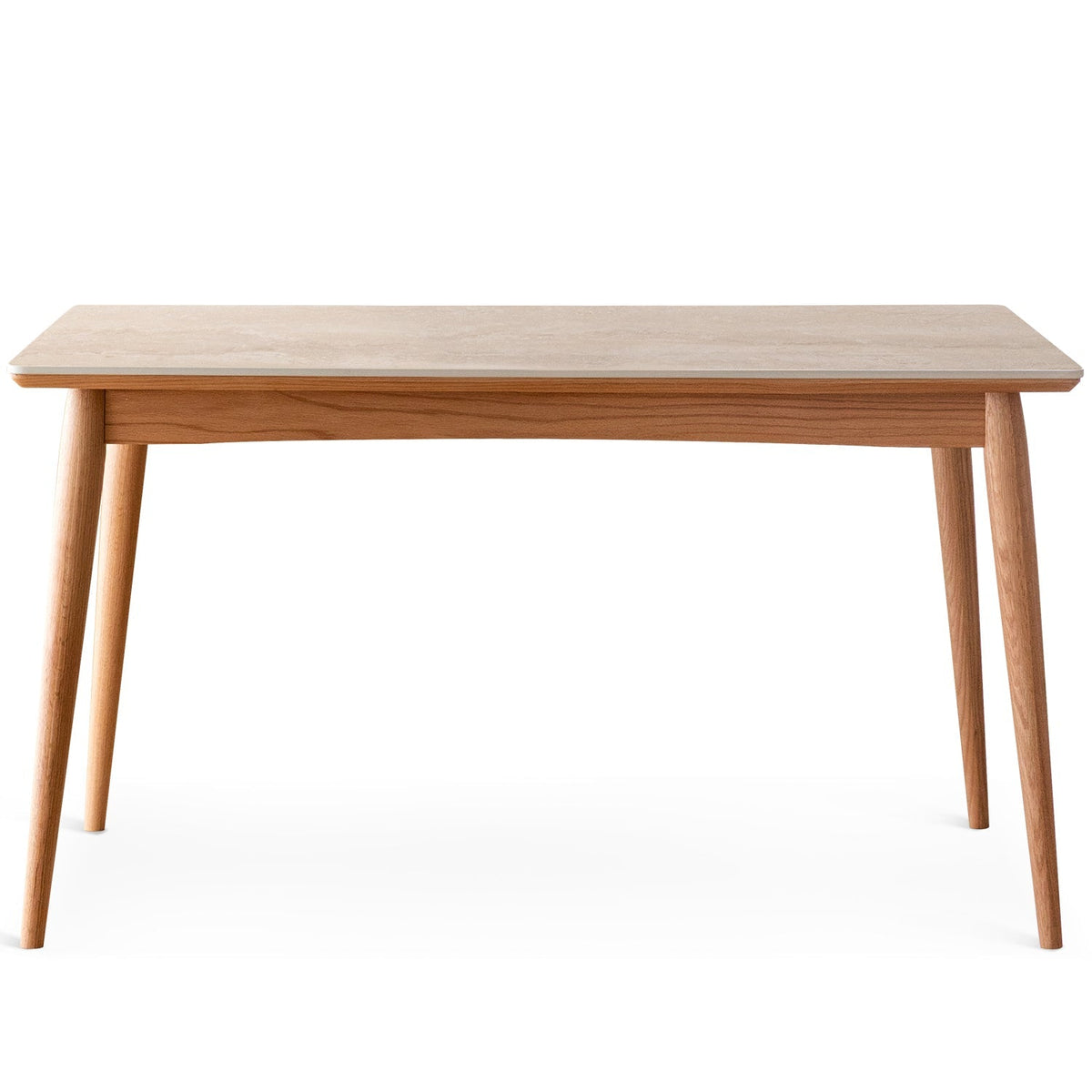 Scandinavian Oak Wood Sintered Stone Dining Table GREEN