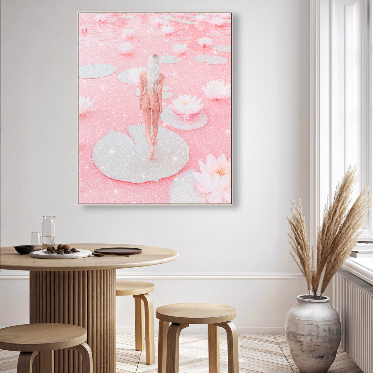 Nude Walk Among Petals