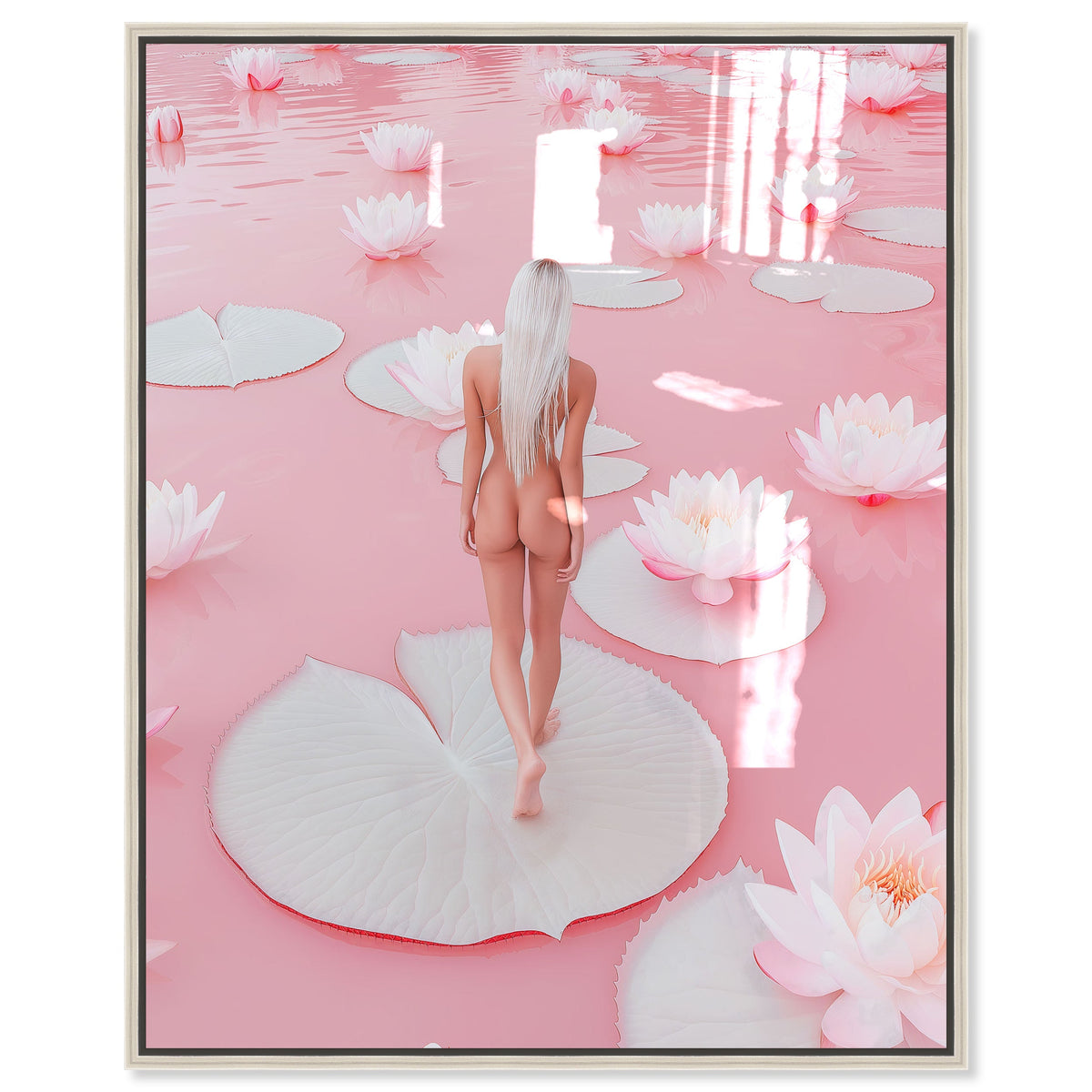 Nude Walk Among Petals