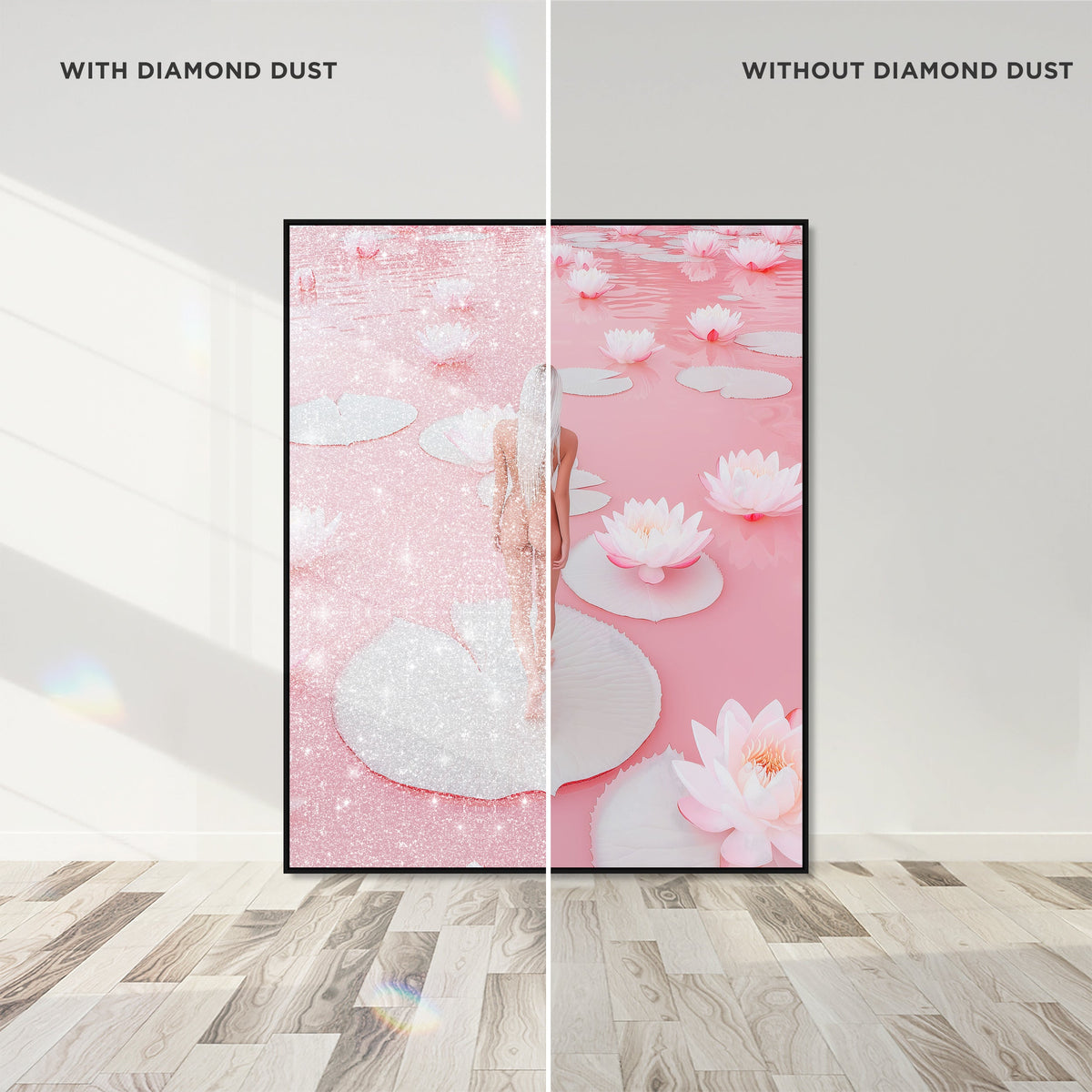 Nude Walk Among Petals