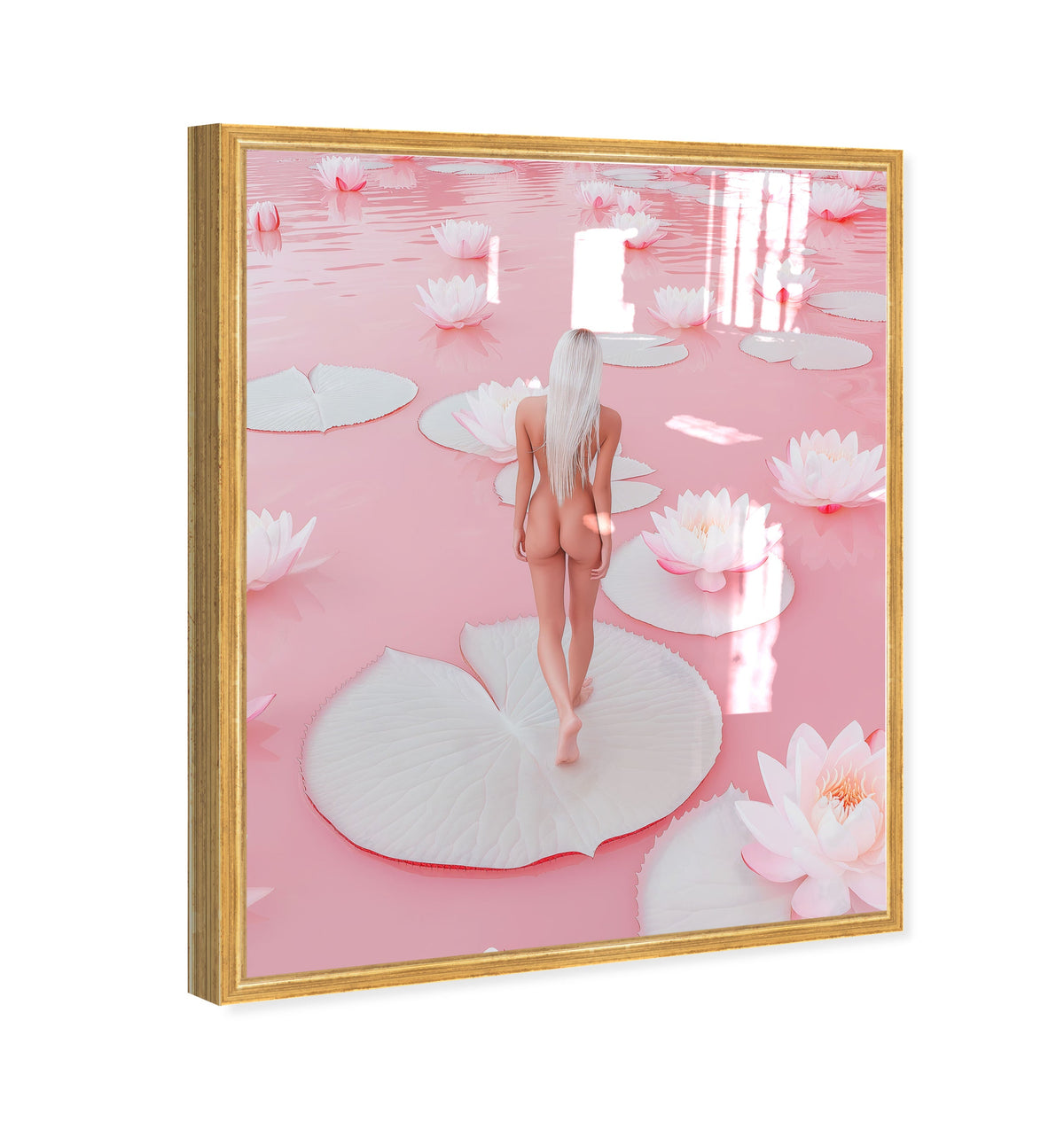 Nude Walk Among Petals