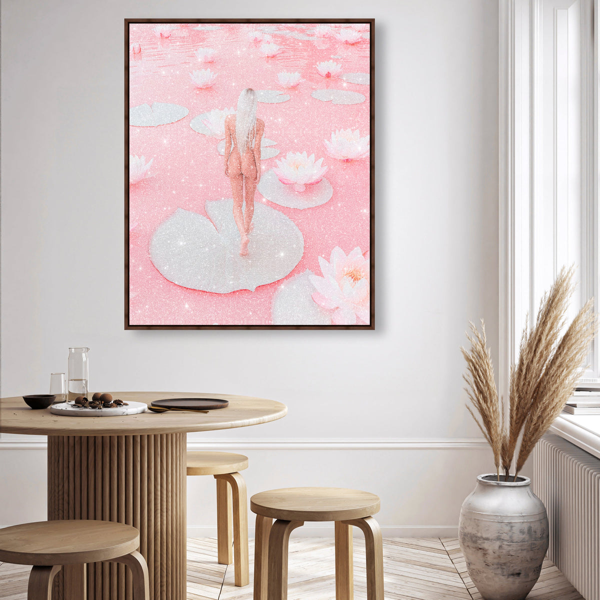 Nude Walk Among Petals