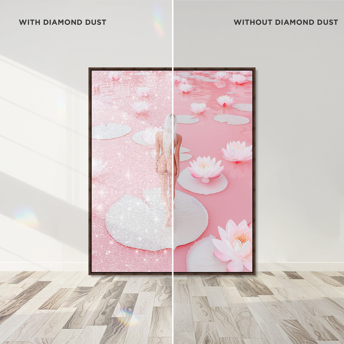 Nude Walk Among Petals