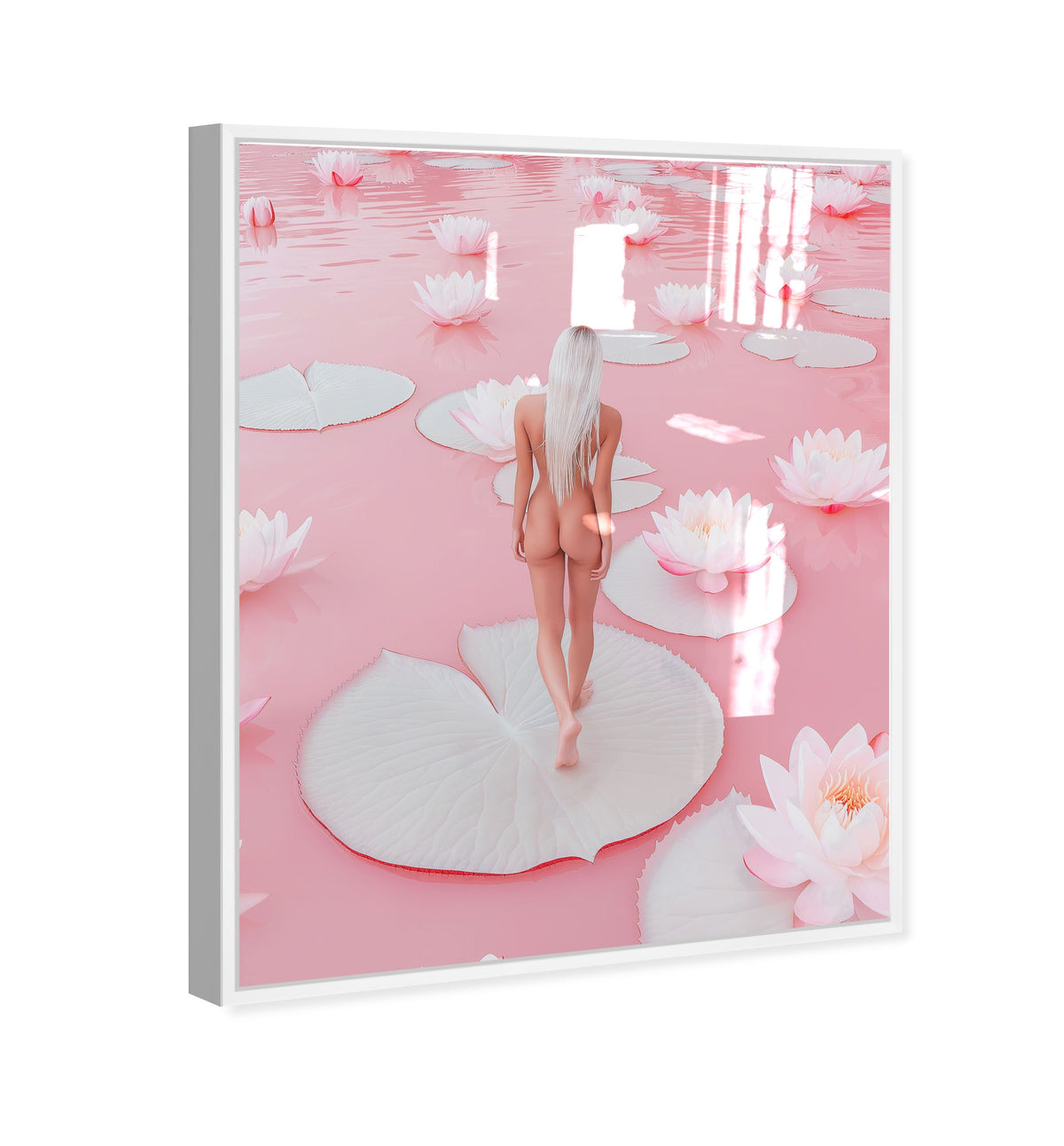 Nude Walk Among Petals