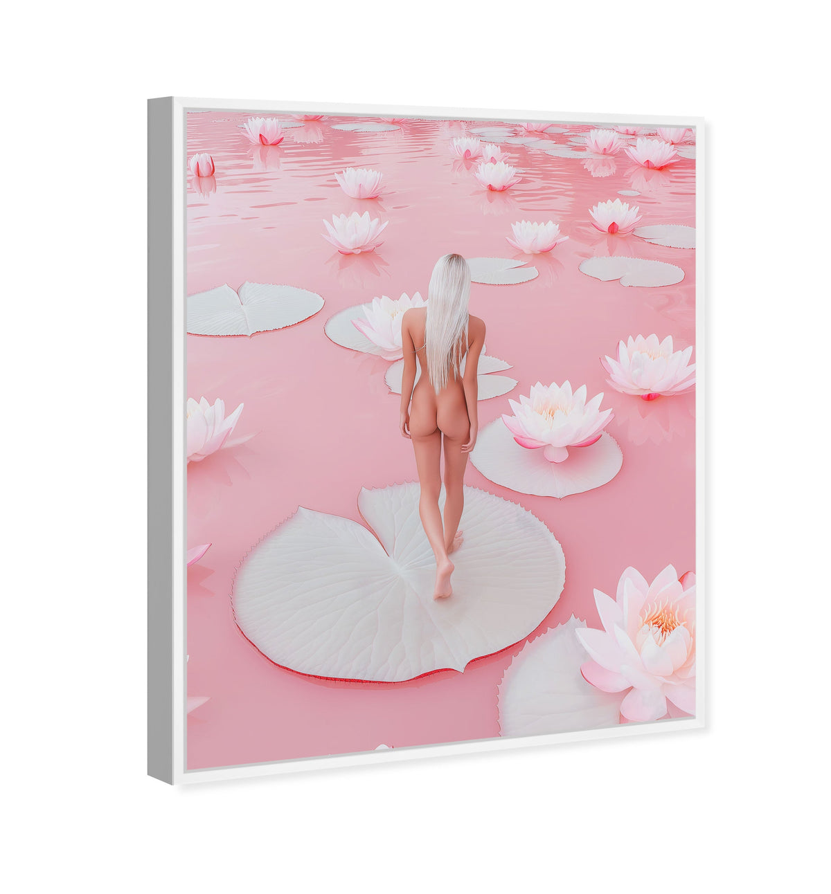 Nude Walk Among Petals