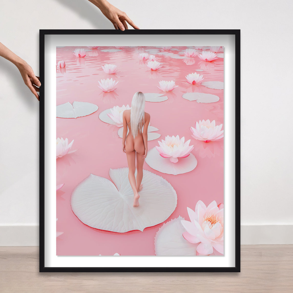 Nude Walk Among Petals