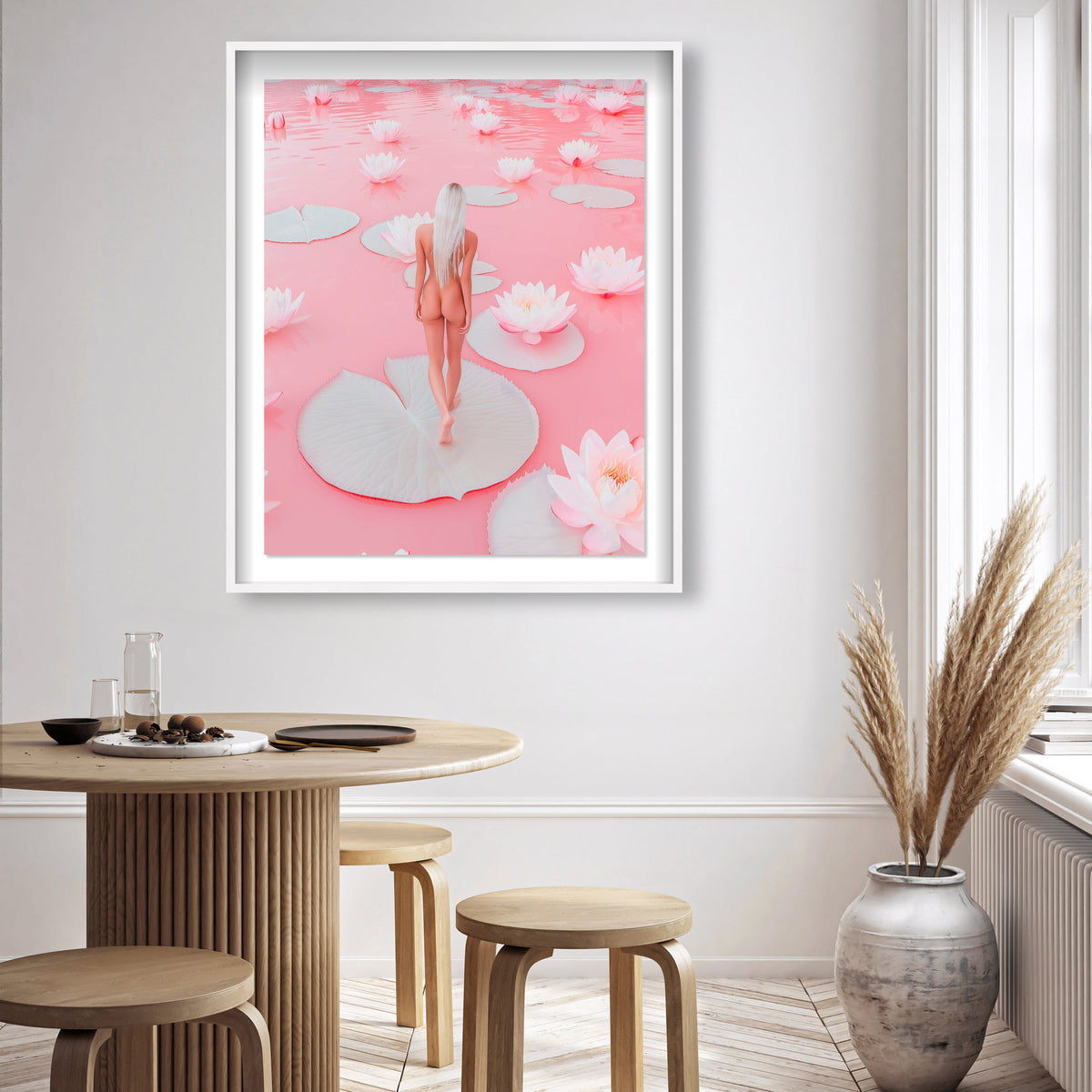 Nude Walk Among Petals
