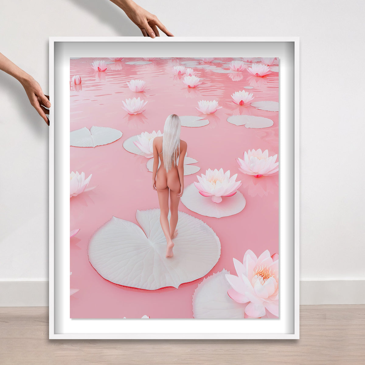 Nude Walk Among Petals