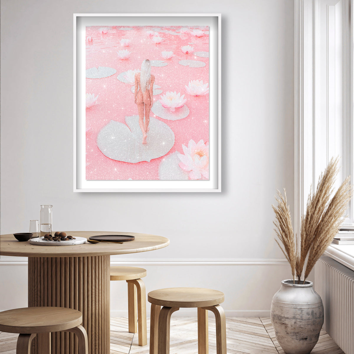 Nude Walk Among Petals