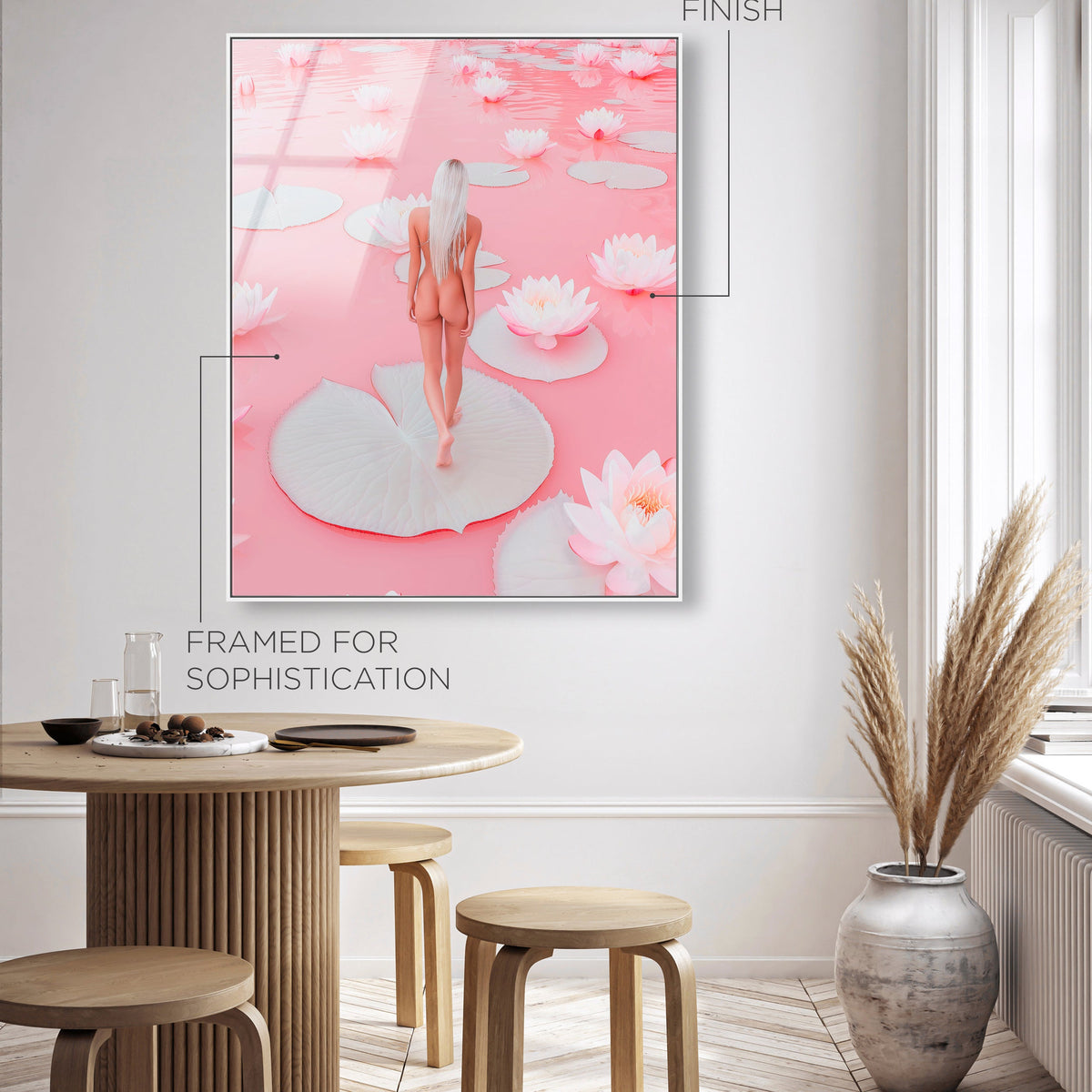 Nude Walk Among Petals