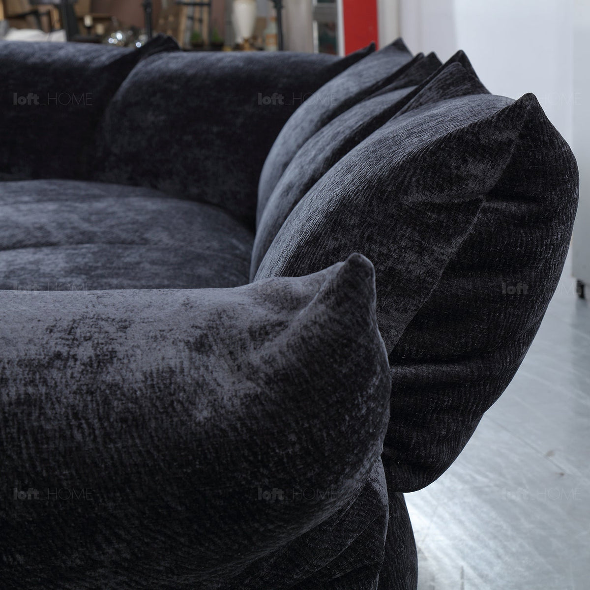 Modern Velvet Fabric L Shape Sectional Sofa FLOWER 4+L
