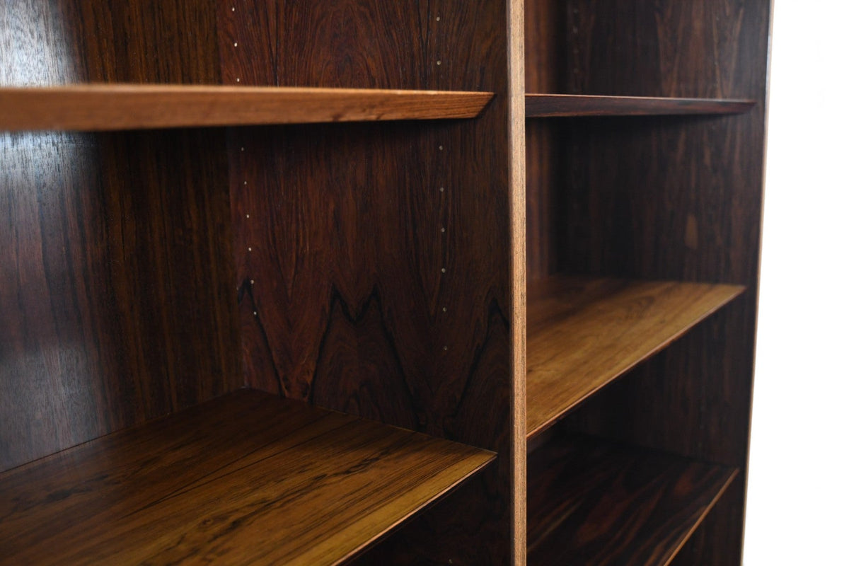 CARLO JENSEN DOUBLE ROSEWOOD BOOKCASE BY HUNDEVAD + CO #3