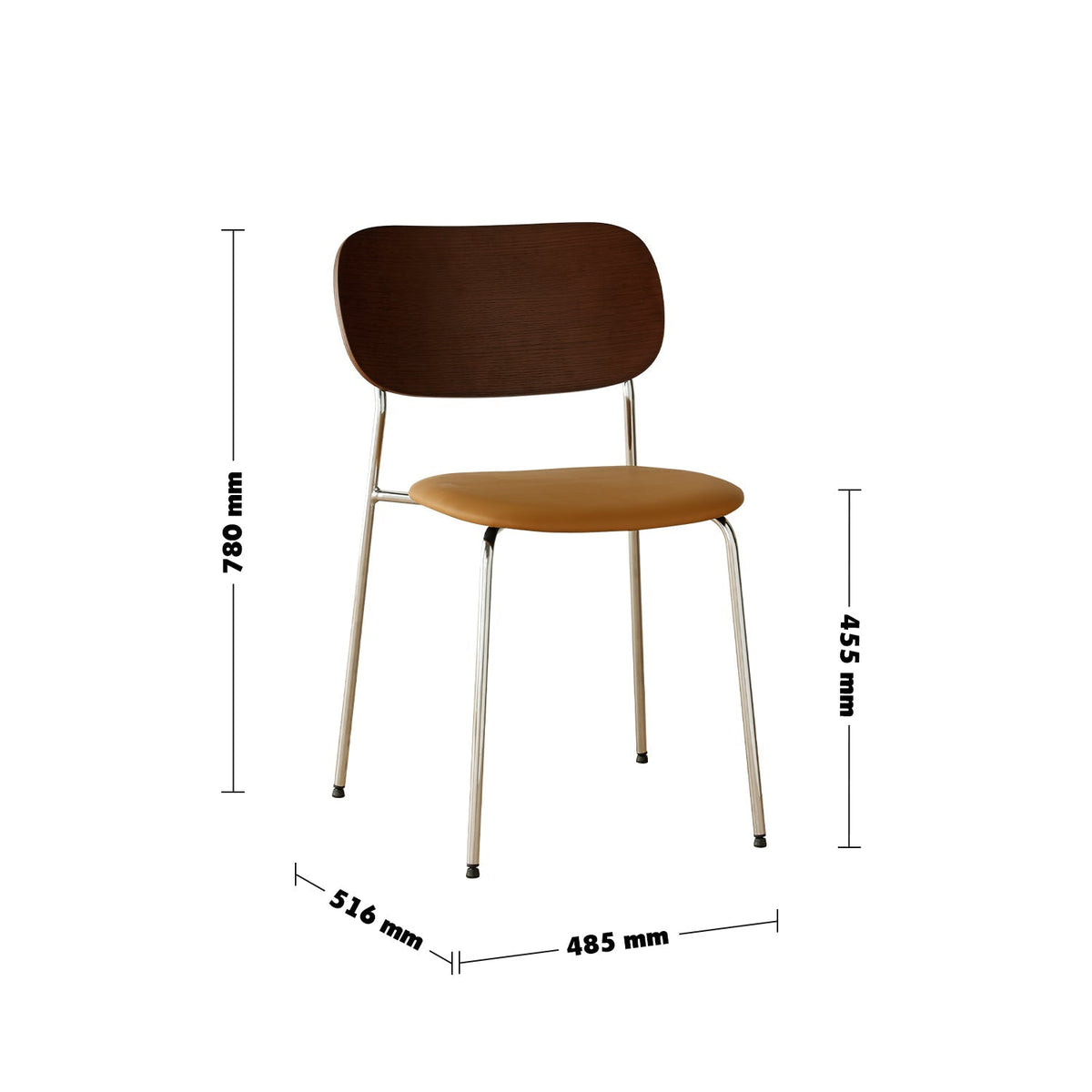 Bauhaus PU Leather Dining Chair NIKA