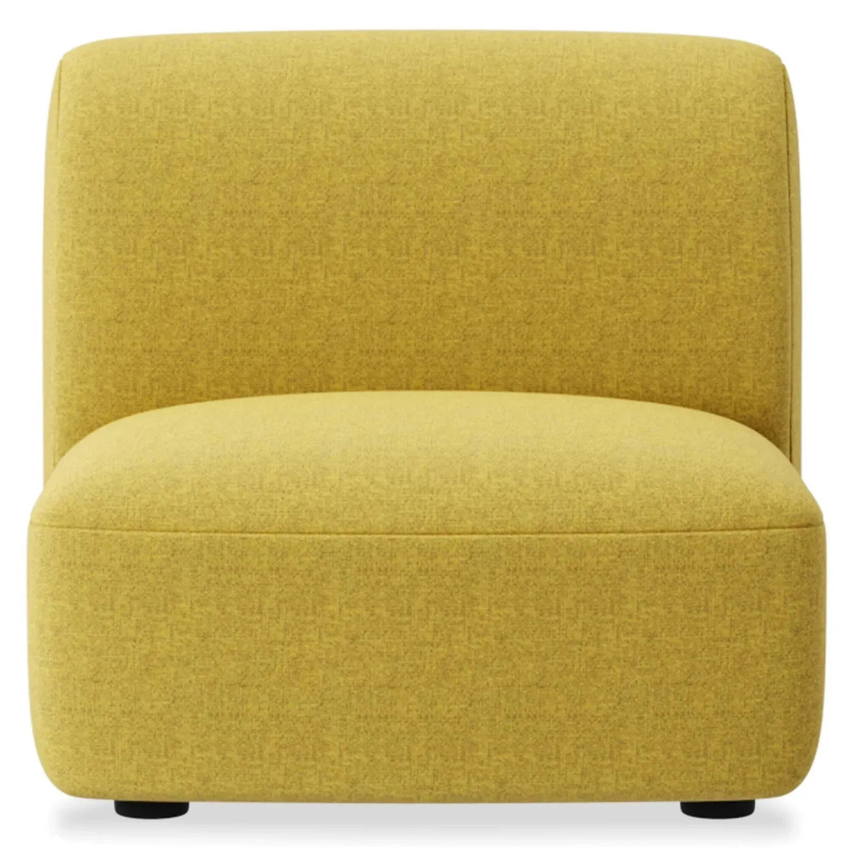 Modern Mixed Weave Fabric Modular Armless 1 Seater Sofa PETALS