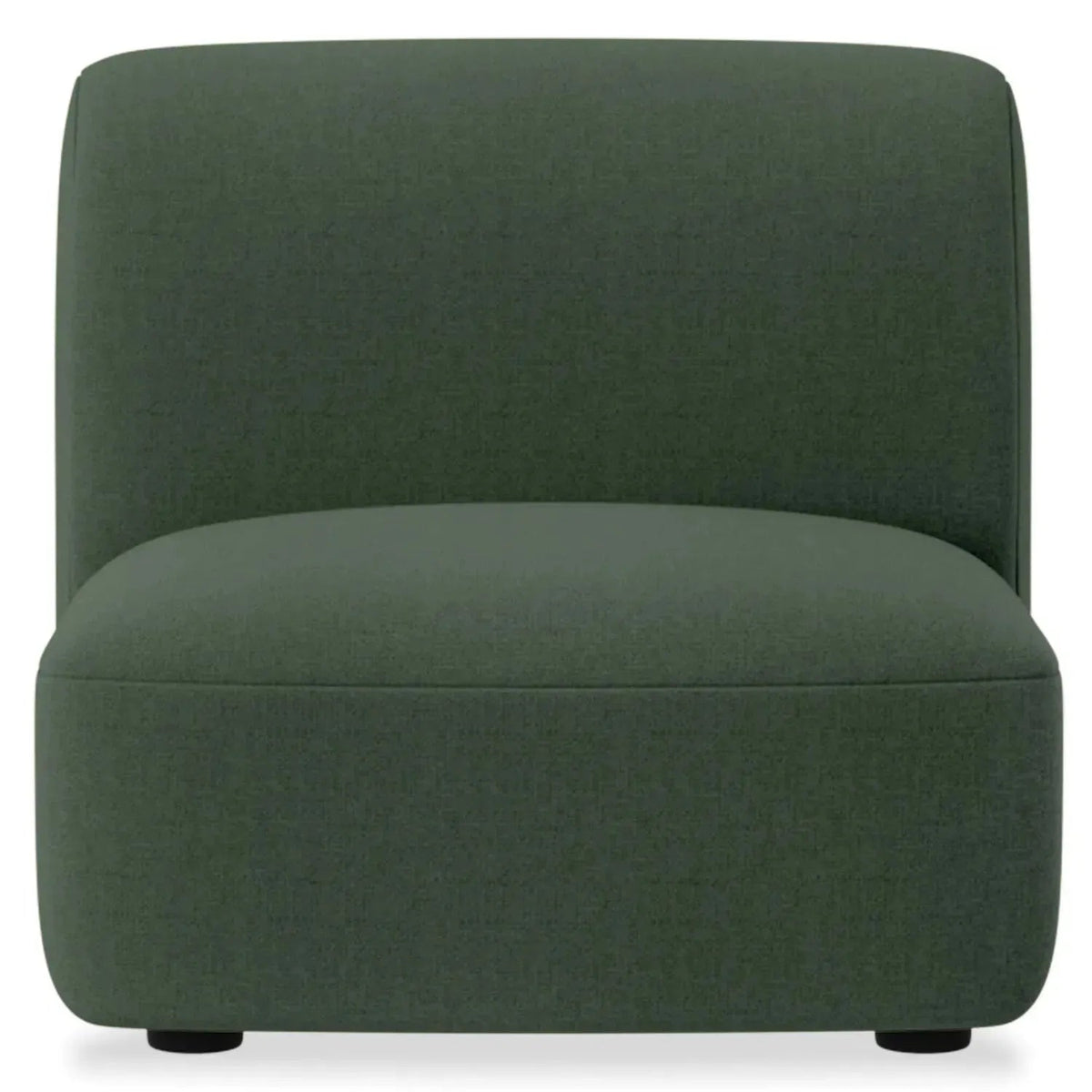 Modern Mixed Weave Fabric Modular Armless 1 Seater Sofa PETALS