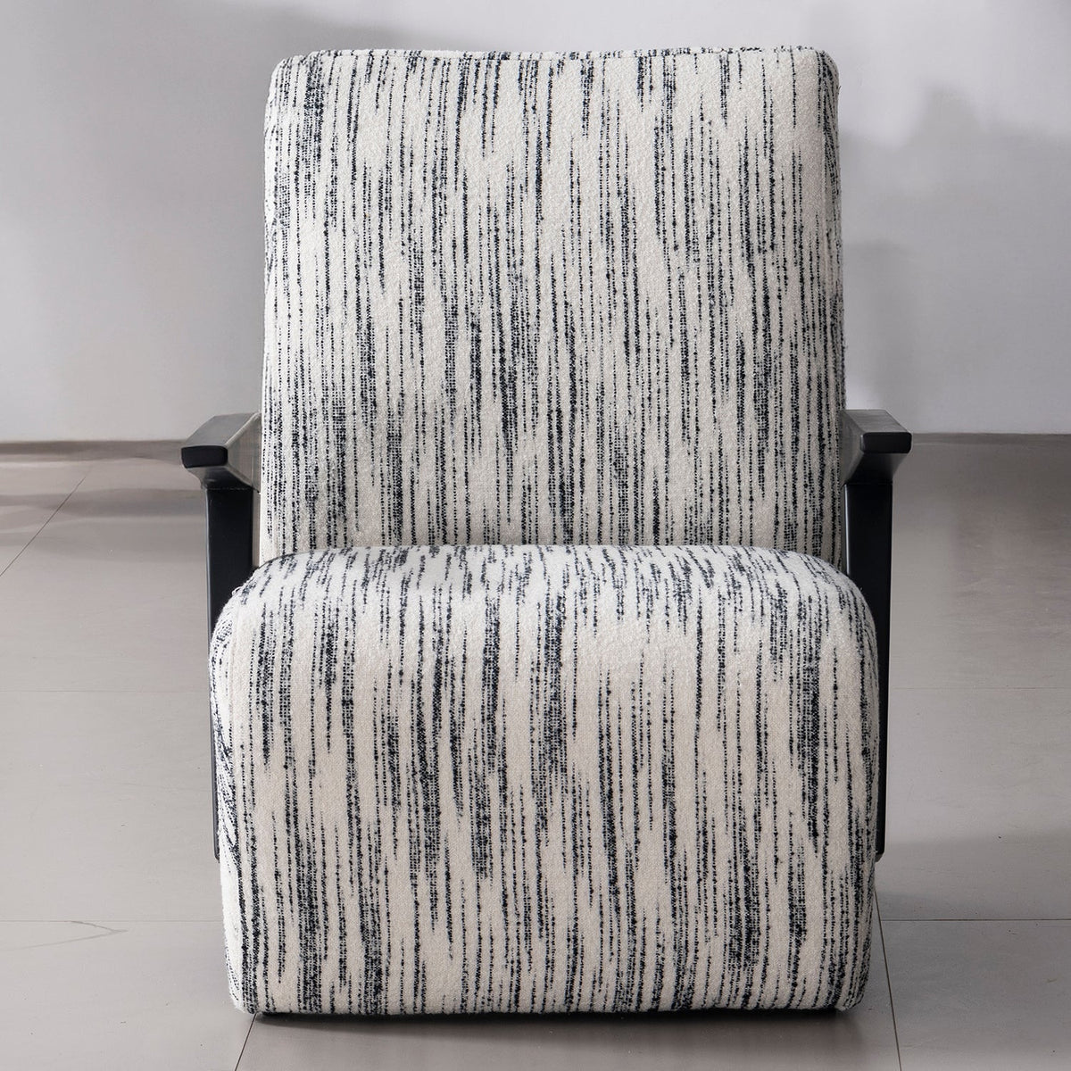 Modern Mixed Weave Fabric 1 Seater Sofa Chair SLANT
