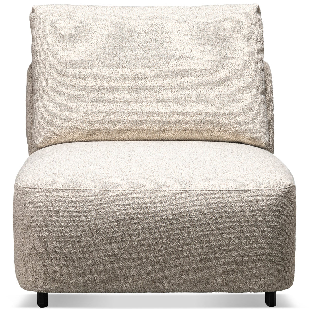 Cream Boucle Fabric Modular L Shape Sectional Sofa SERENE 3+L