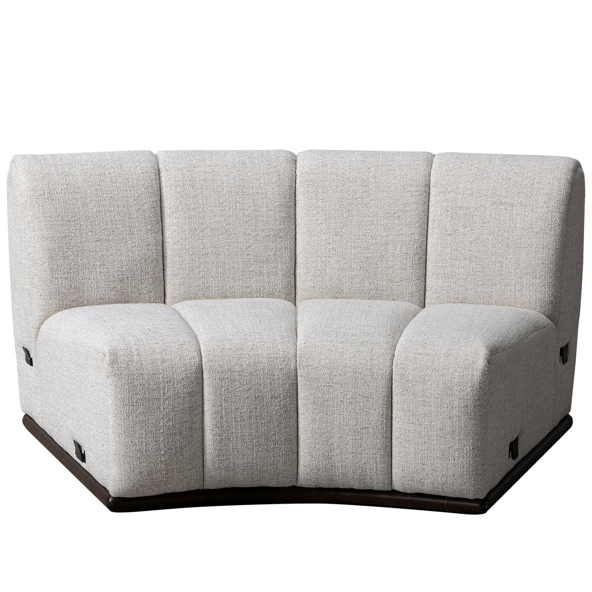 Modern Mixed Weave Fabric Modular Joint Connection 1 Seater Sofa BENTO