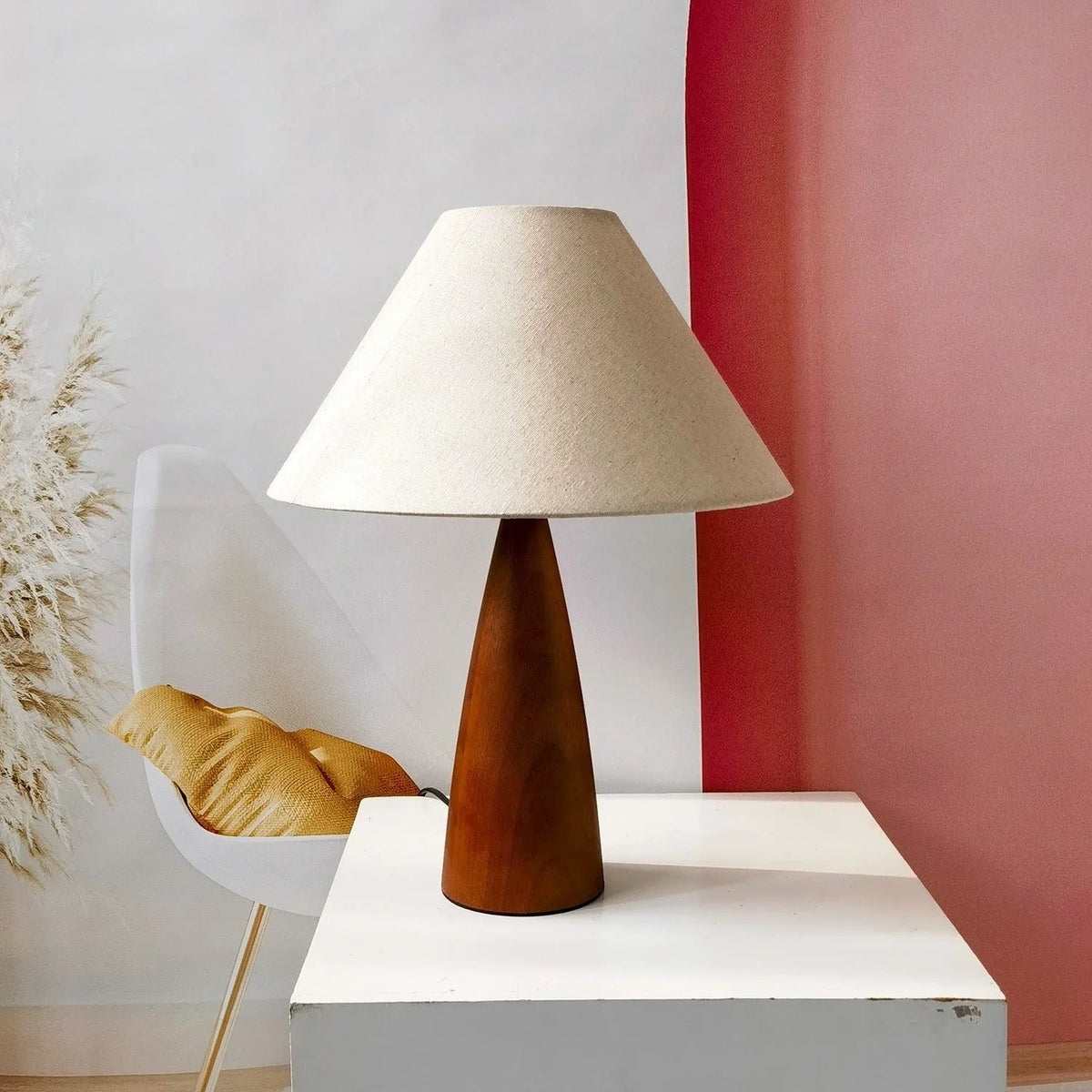 Francesca Solid Wood Table Lamp