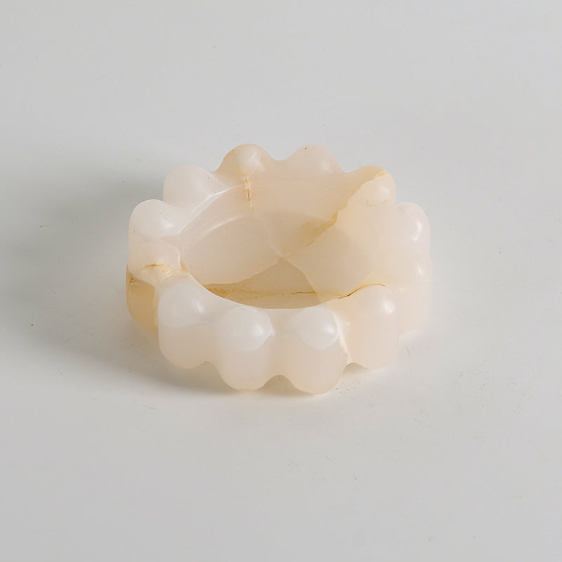 Scalloped Marble Catchall Dish