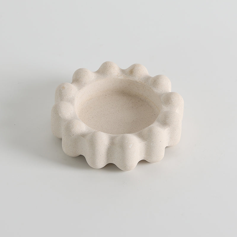 Scalloped Marble Catchall Dish