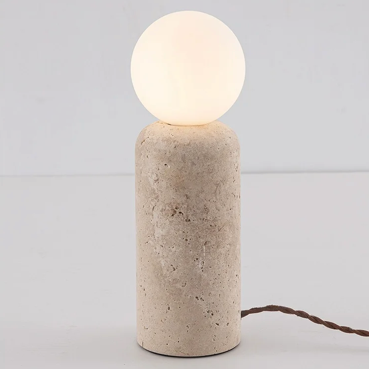 Alvaer Travertine Table Lamp