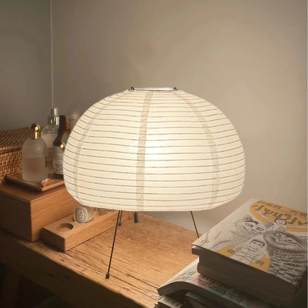 Japandi Paper Table Lamp