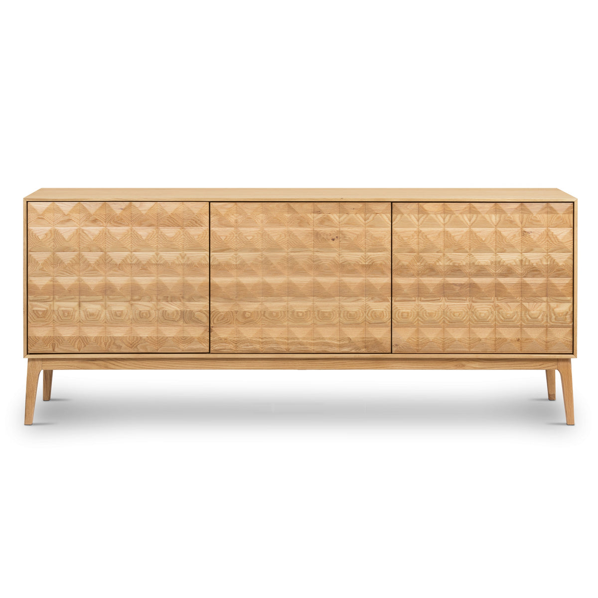 Abbie 71" Oak Sideboard, full front view
