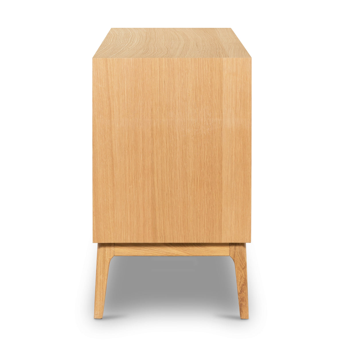 Abbie 71" Oak Sideboard, side profile