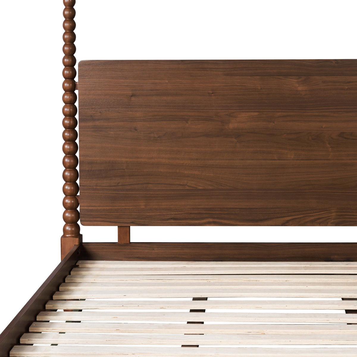 Aberdeen Walnut Bed, King, footboard detail