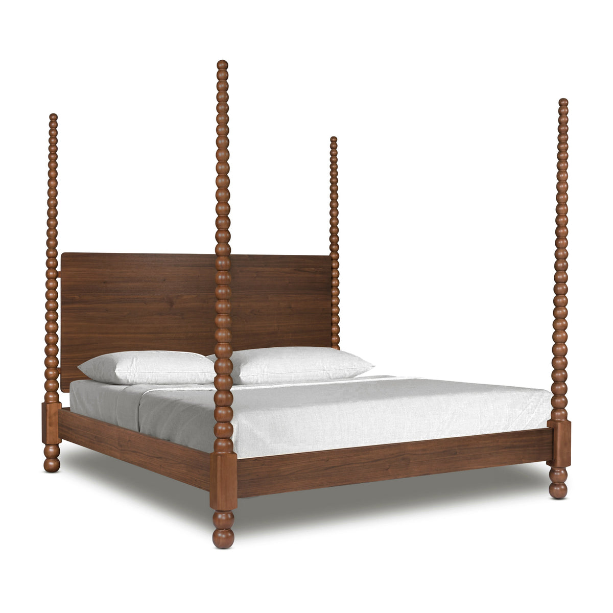 Aberdeen Walnut Bed, King, side profile