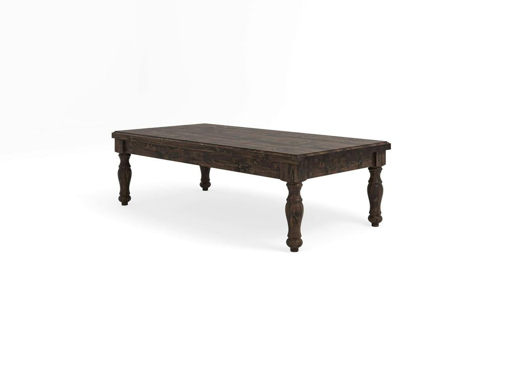 Abigail Coffee Table, Tobacco on Alder, surface finish close up