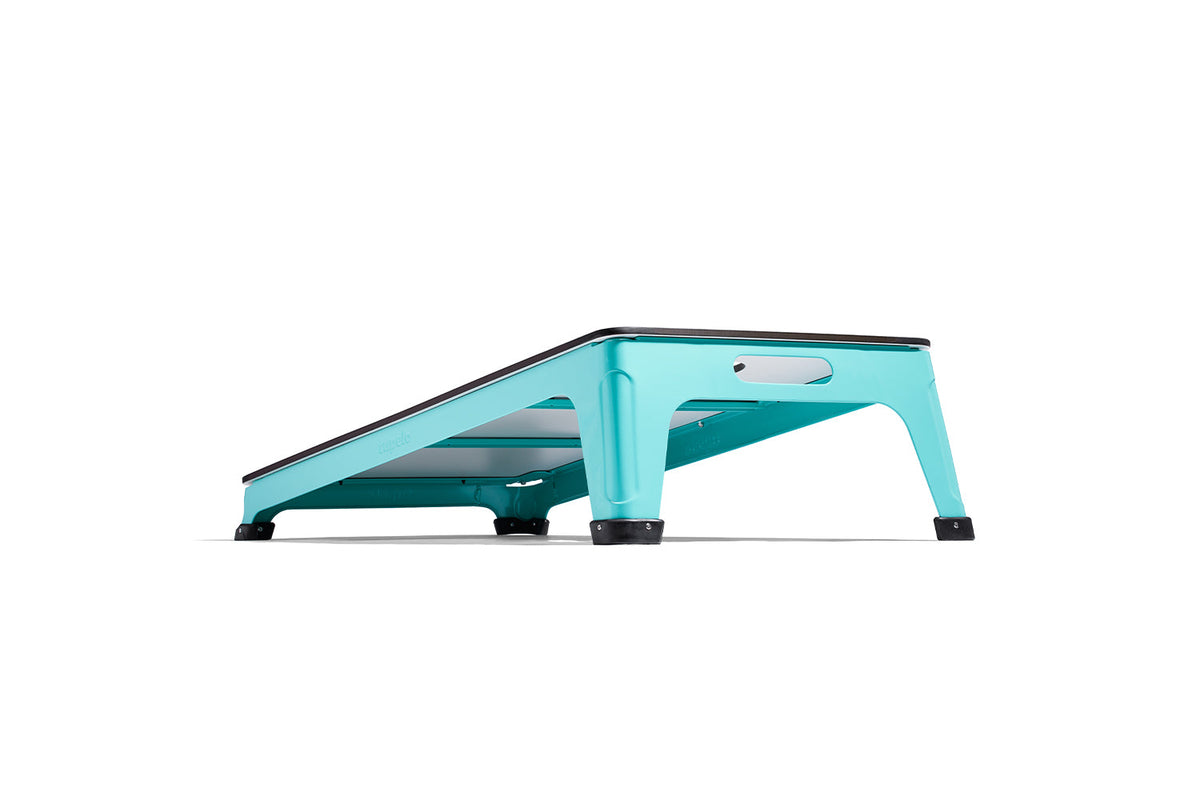 All-Weather Cornhole Set, seafoam, surface and finish close up