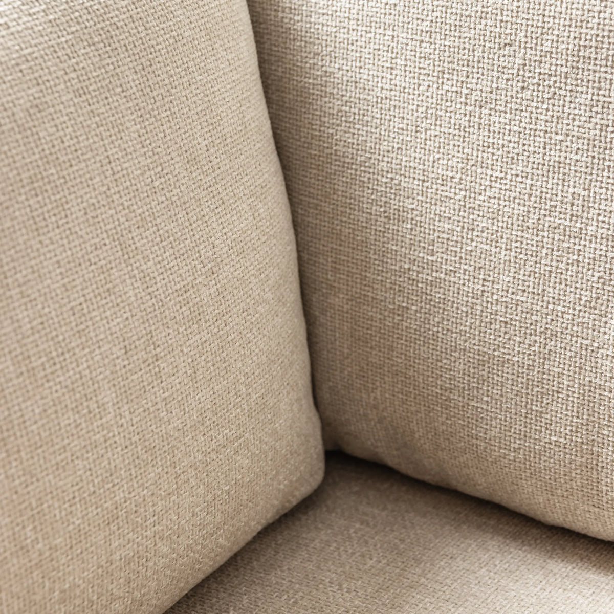 Anika Modular 2-Seater Chaise, Ivory Beige, seat and cushion detail