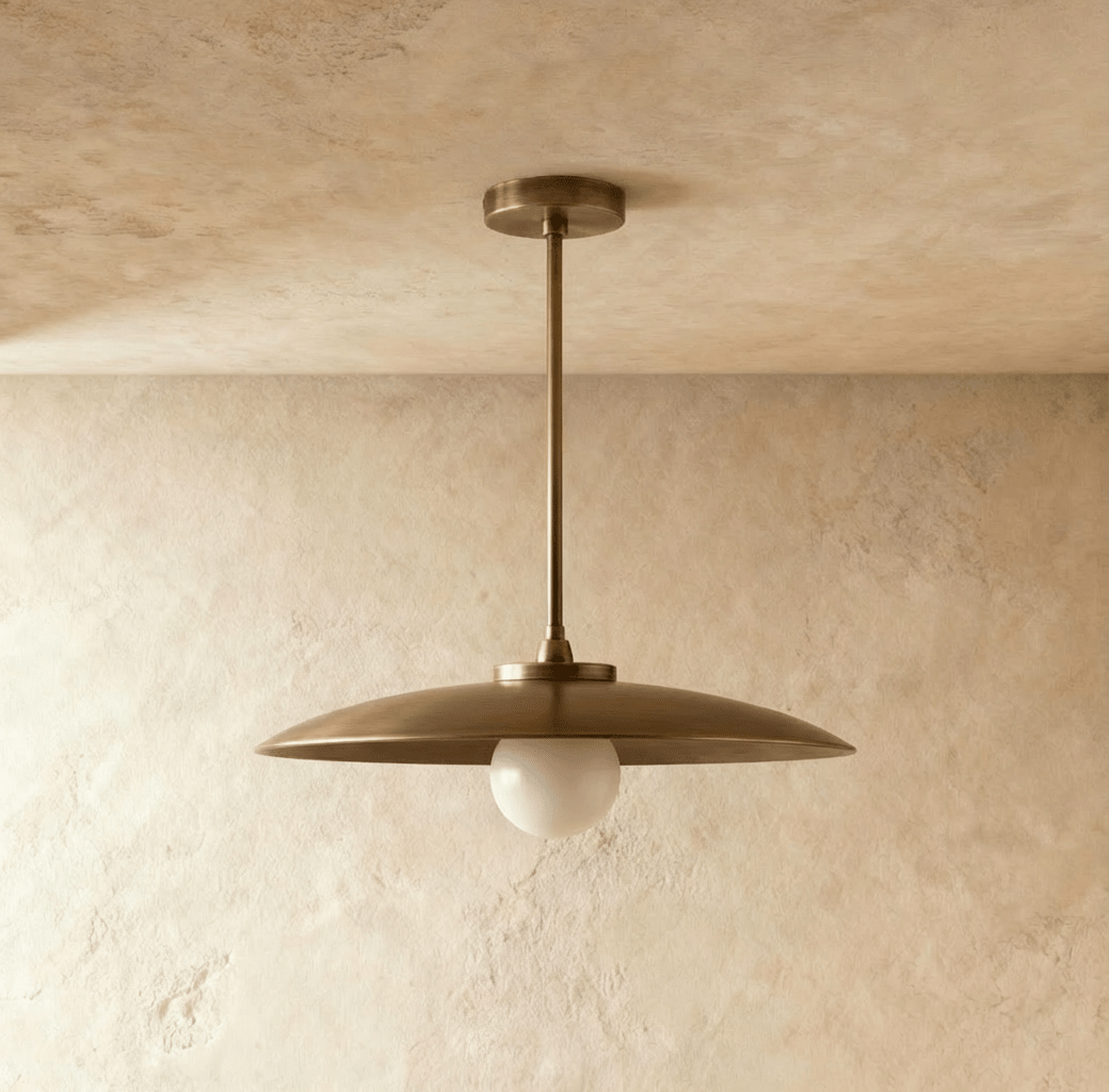 Apsis Metal Pendant Light, shade and diffuser detail