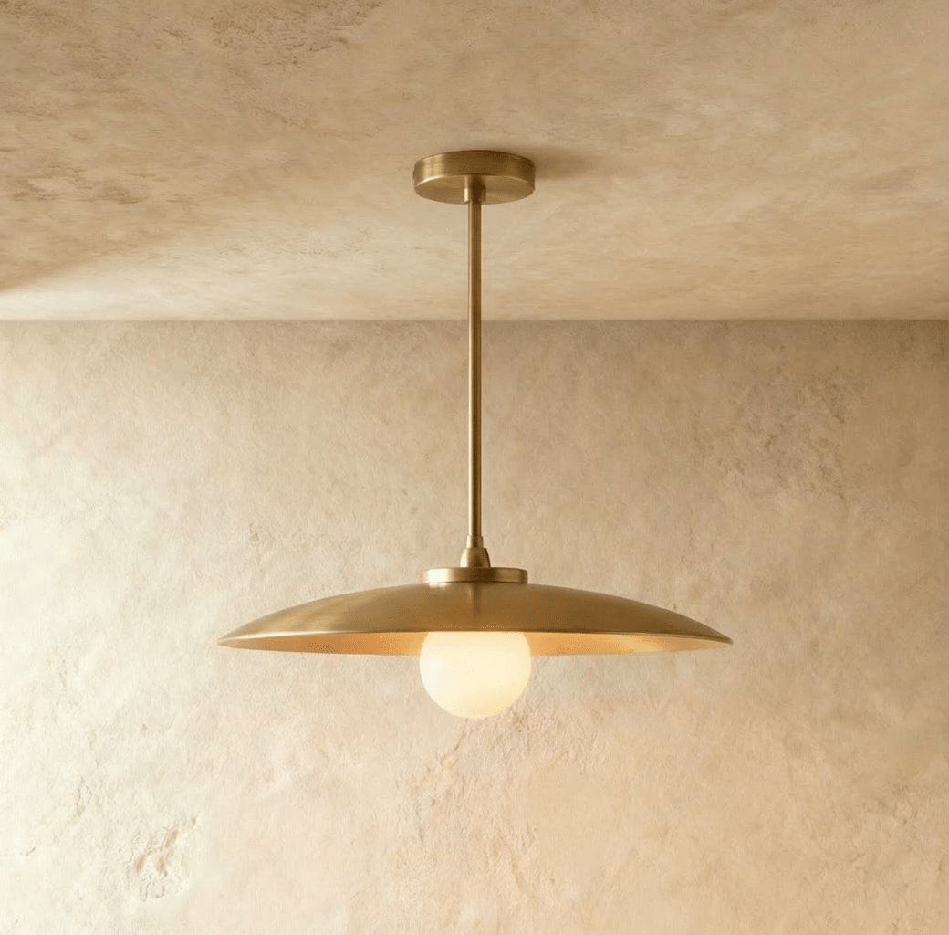 Apsis Metal Pendant Light, close up of the finish and material