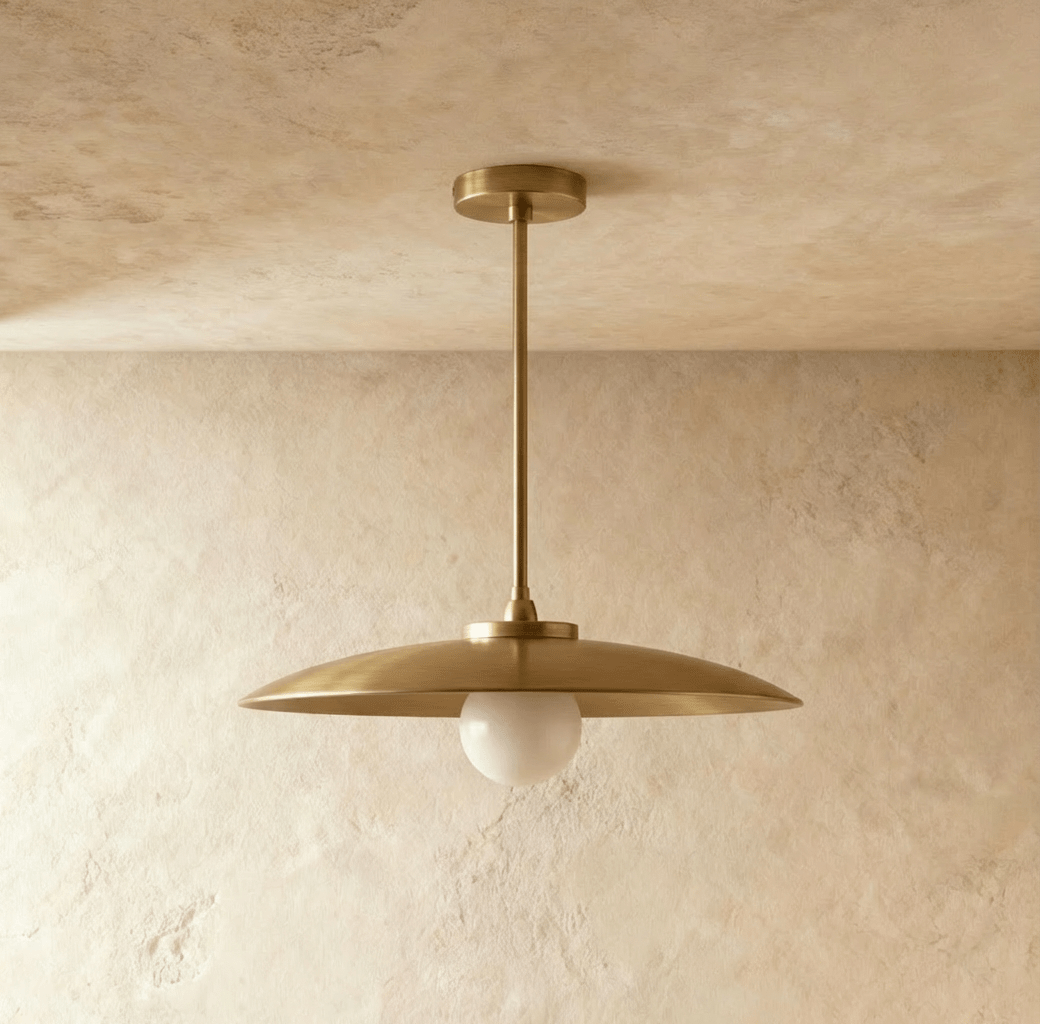 Apsis Metal Pendant Light, cord and ceiling canopy detail