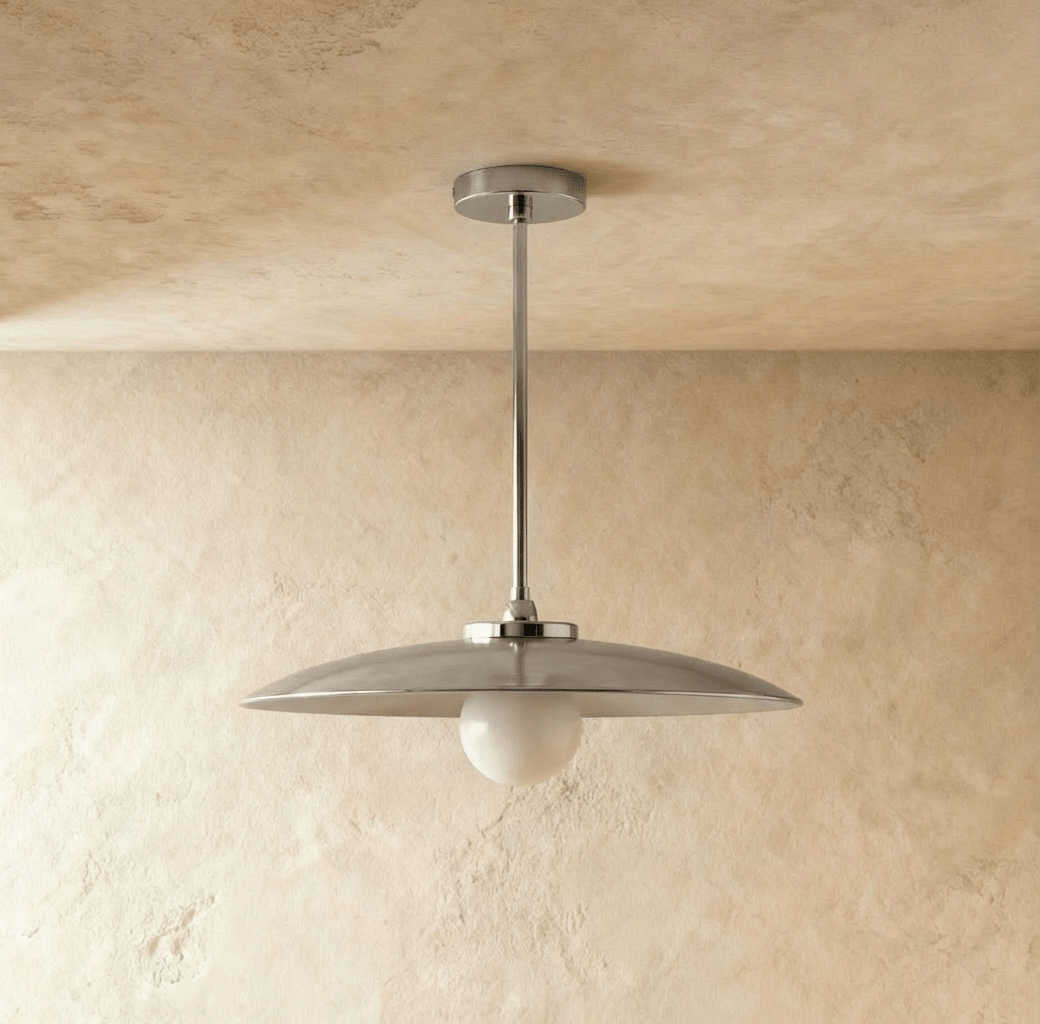 Apsis Metal Pendant Light, angled view showing the silhouette