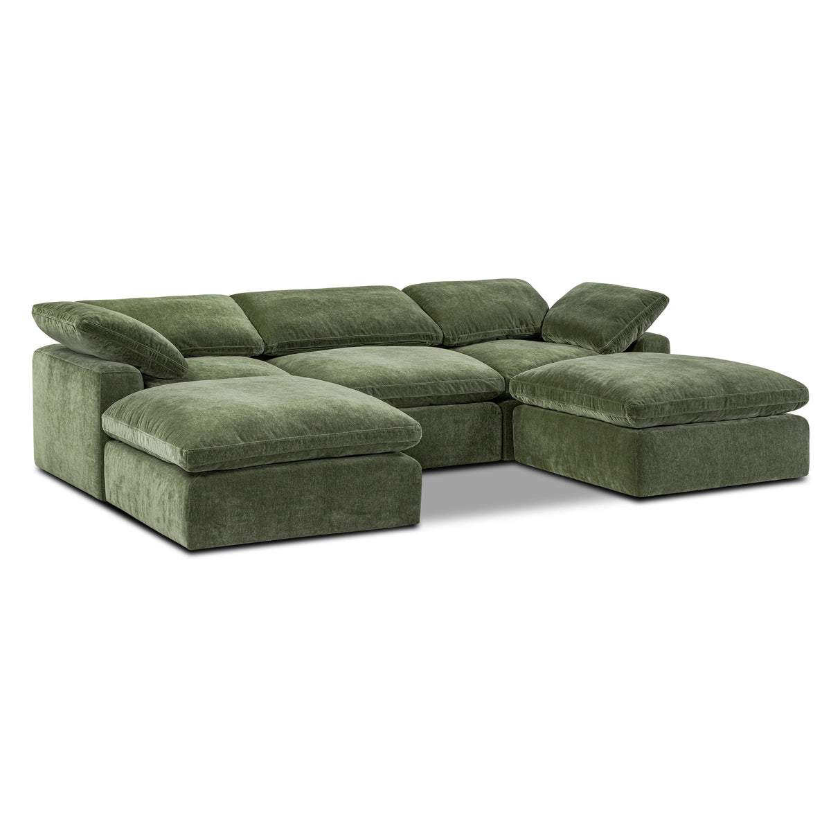 Aspen 5-Seat Modular Double Chaise Sectional, shown at an angle