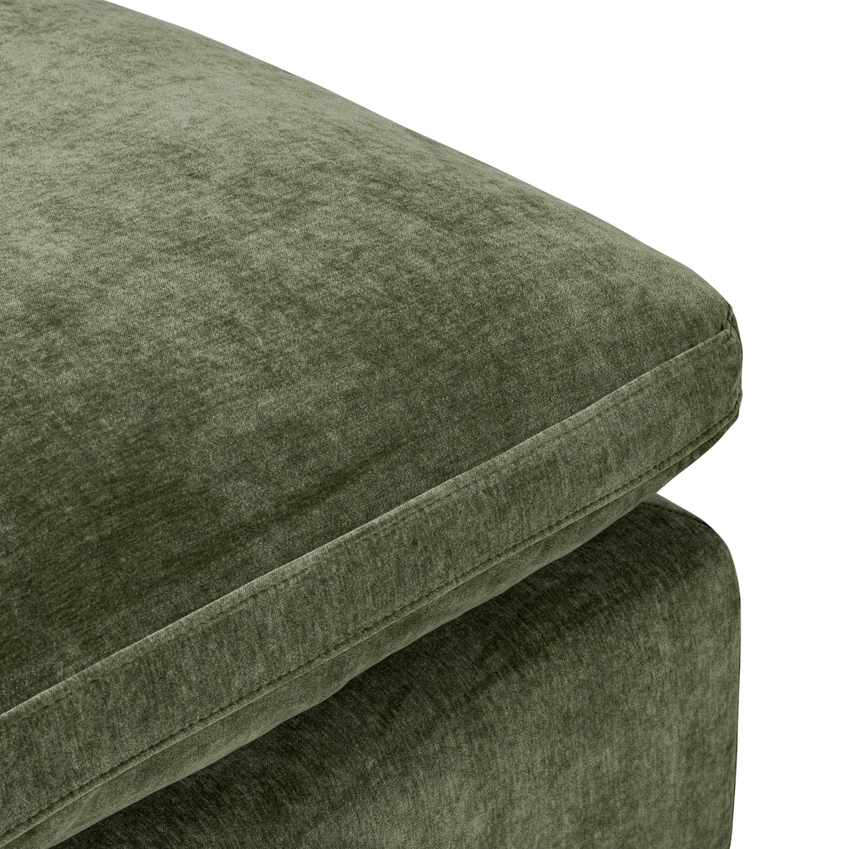 Aspen 5-Seat Pine U-Sectional, Sagano Green, second full front view