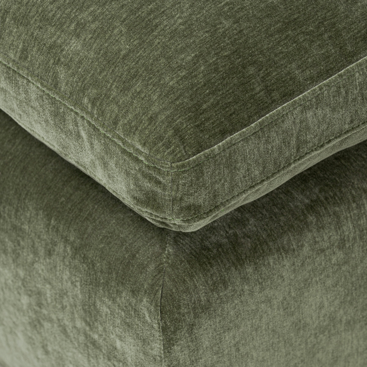 Aspen 7-Seat Pine Sectional, Sagano Green, full front view
