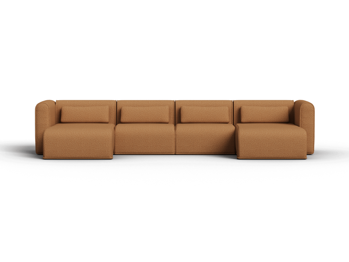 Bangalow Modular Chaise Sofa, second wide view