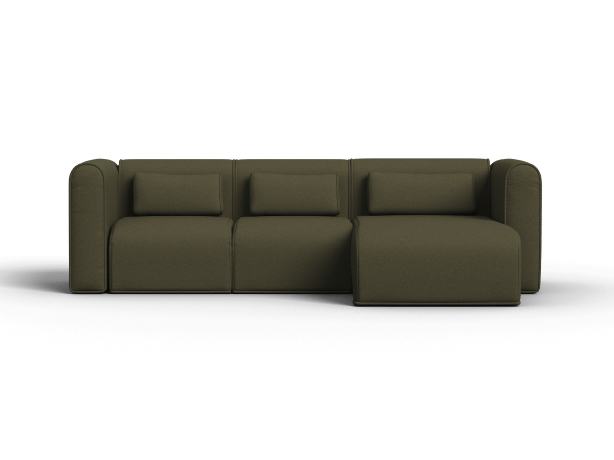 Bangalow Modular Chaise Sofa, second seat and cushion detail