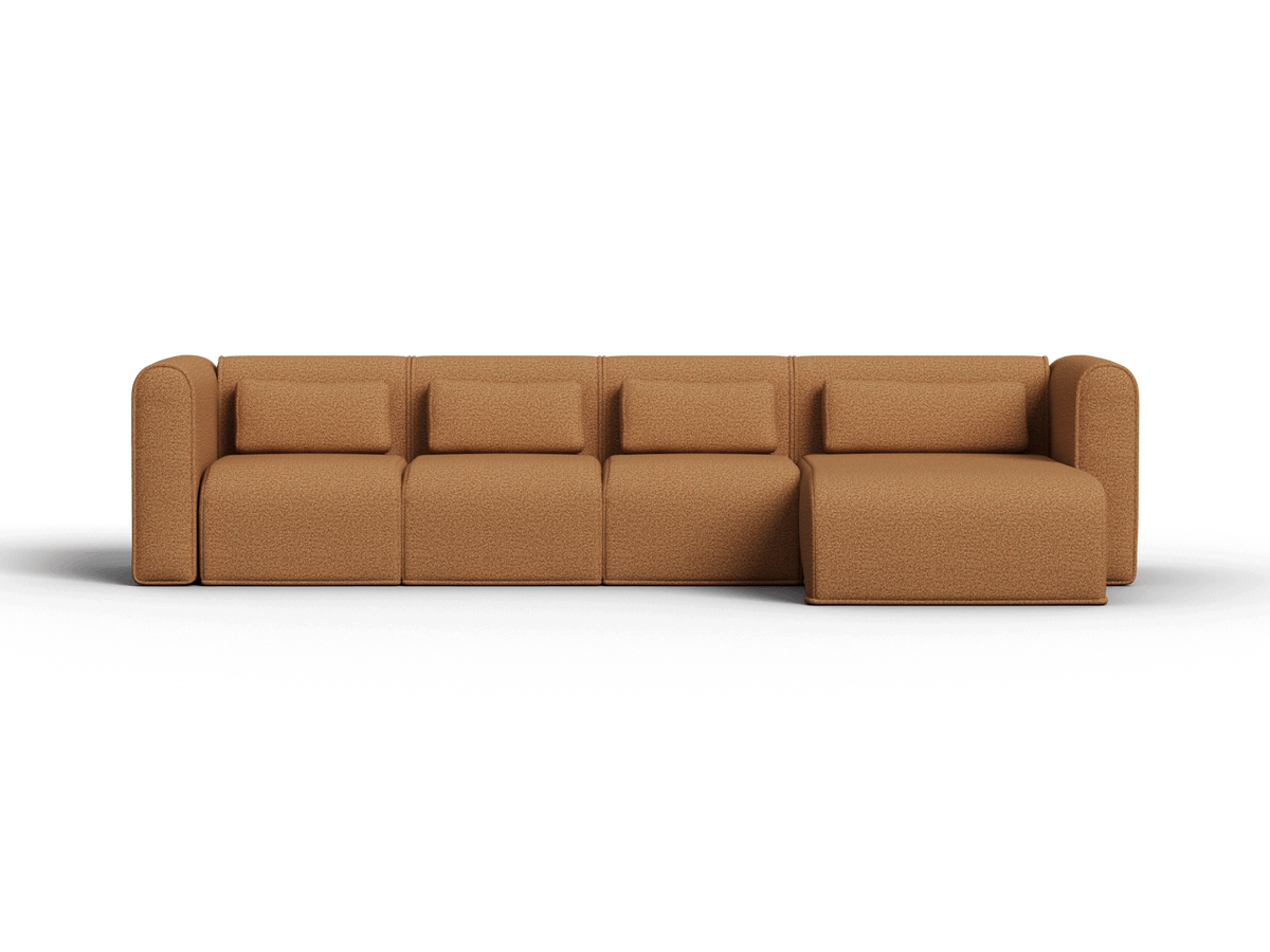 Bangalow Modular Chaise Sofa, second seat depth detail