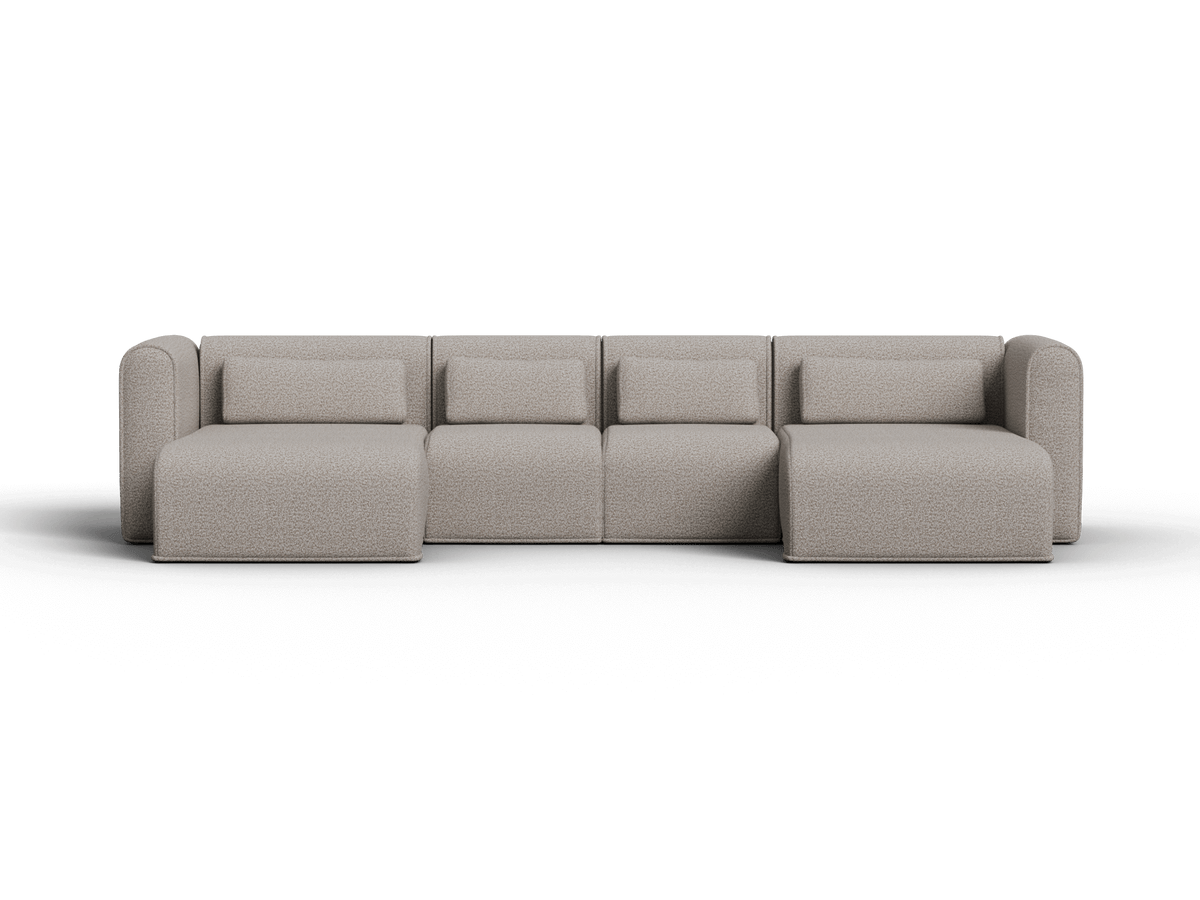 Bangalow Modular Chaise Sofa, seat and cushion detail 2